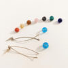 Boucles d'oreilles en argent et perles de Murano