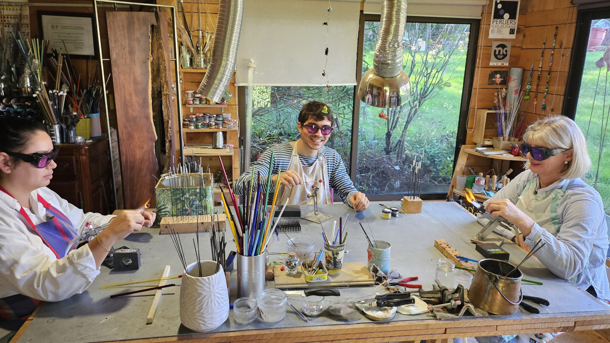 Participer à un atelier verrier au chalumeau